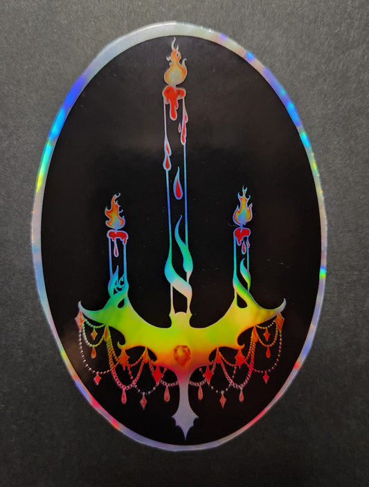 Phantomance Logo Holographic Sticker 4"×4"