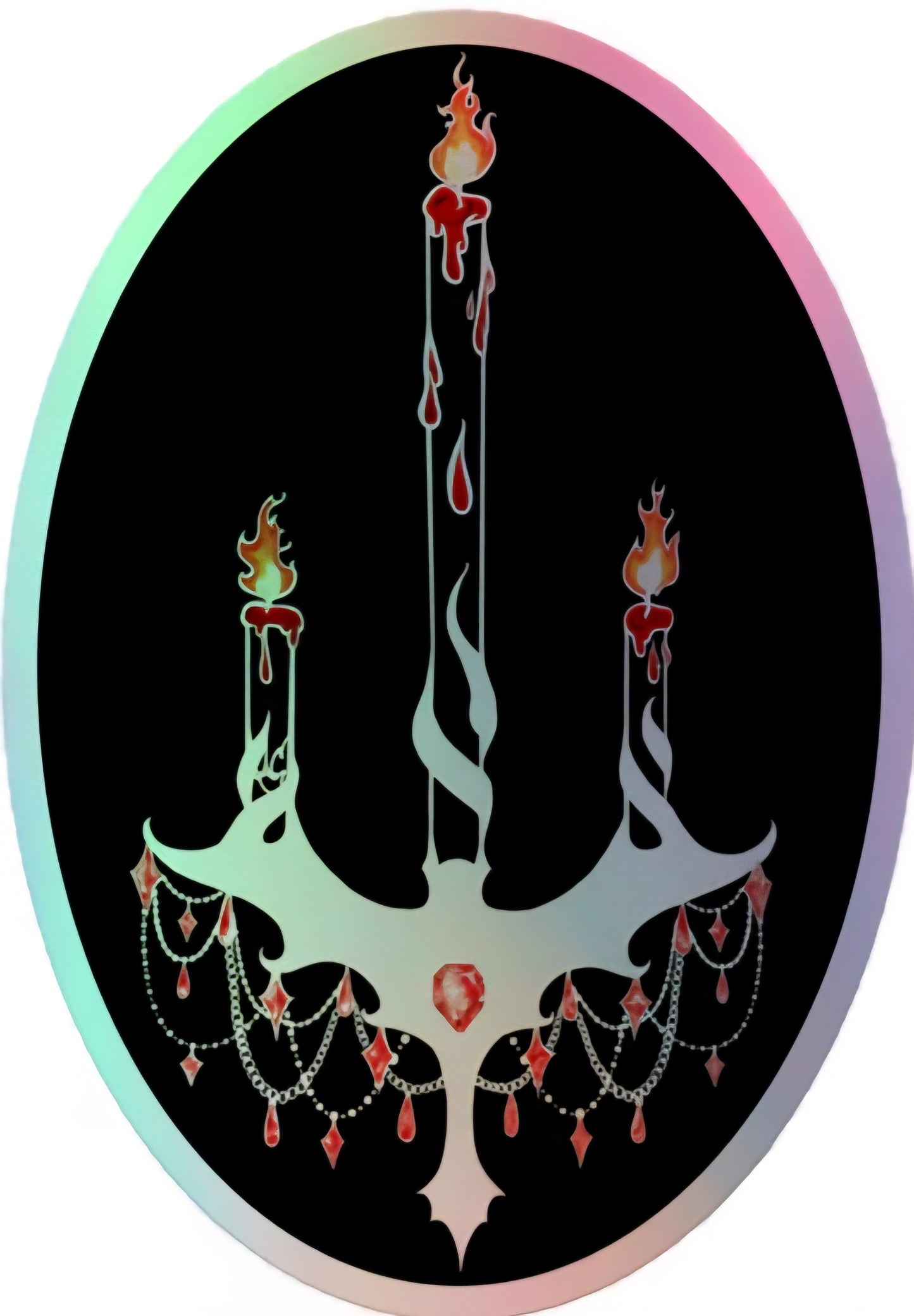 Phantomance Logo Holographic Sticker 4"×4"