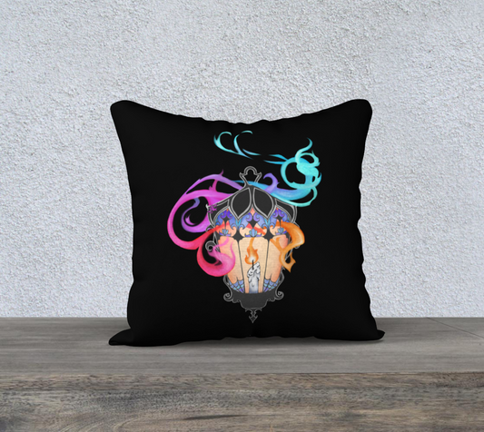 18"×18" "Life Is No Brief Candle" Pillow Case