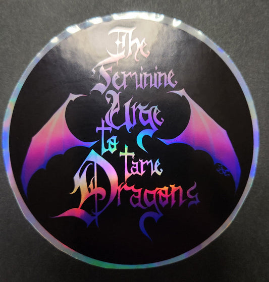 Dragon Tamer Holographic sticker 4"×4"