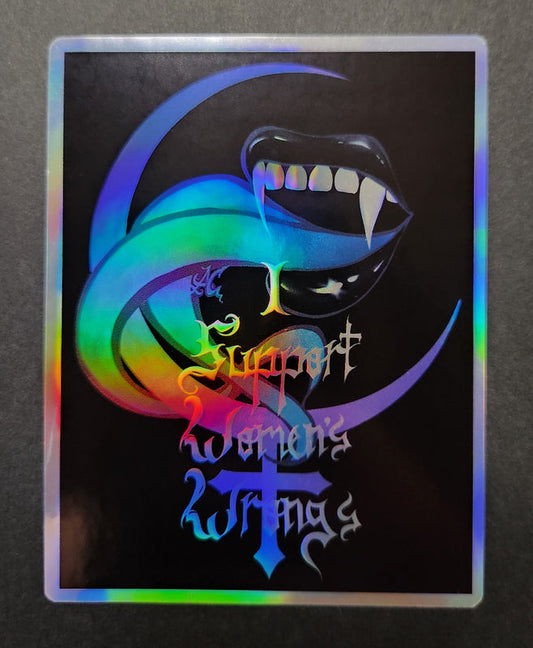 Lilith's Moral Support Holographic Sticker 4"×4"