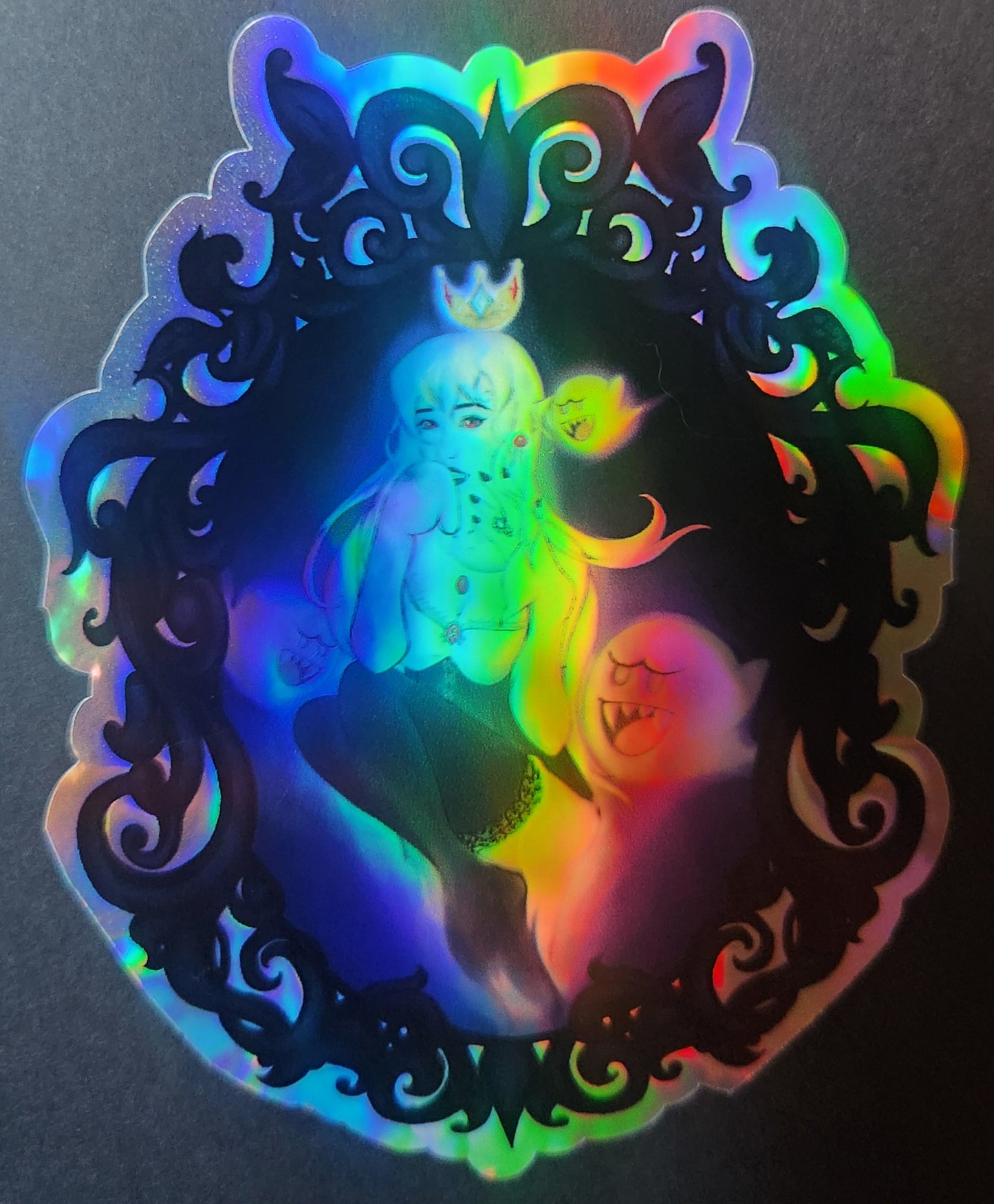 *Limited Edition* Queen of Social Anxiety Holographic Sticker 4"×4"