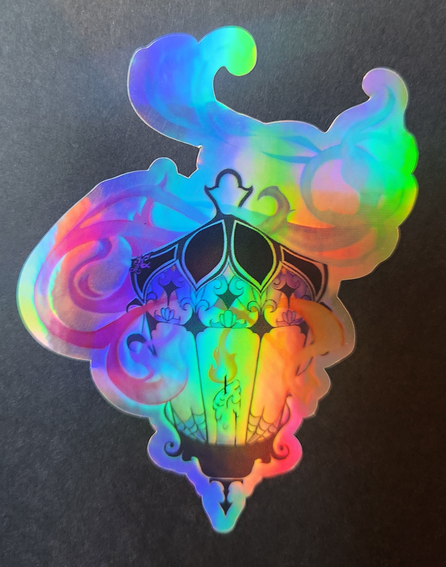 "Life Is No Brief Candle" Holographic Sticker 4"×4"