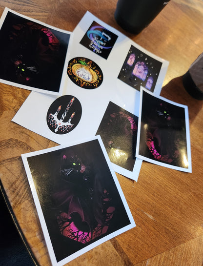 "The Void Stares Back" 4"×4" Sticker.