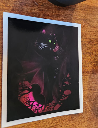 "The Void Stares Back" 4"×4" Sticker.