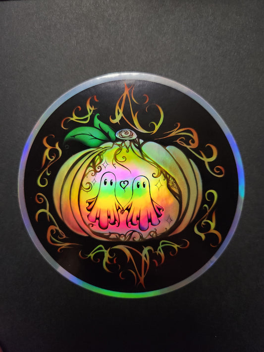 Eternal Lovers Holographic Sticker 4"×4"