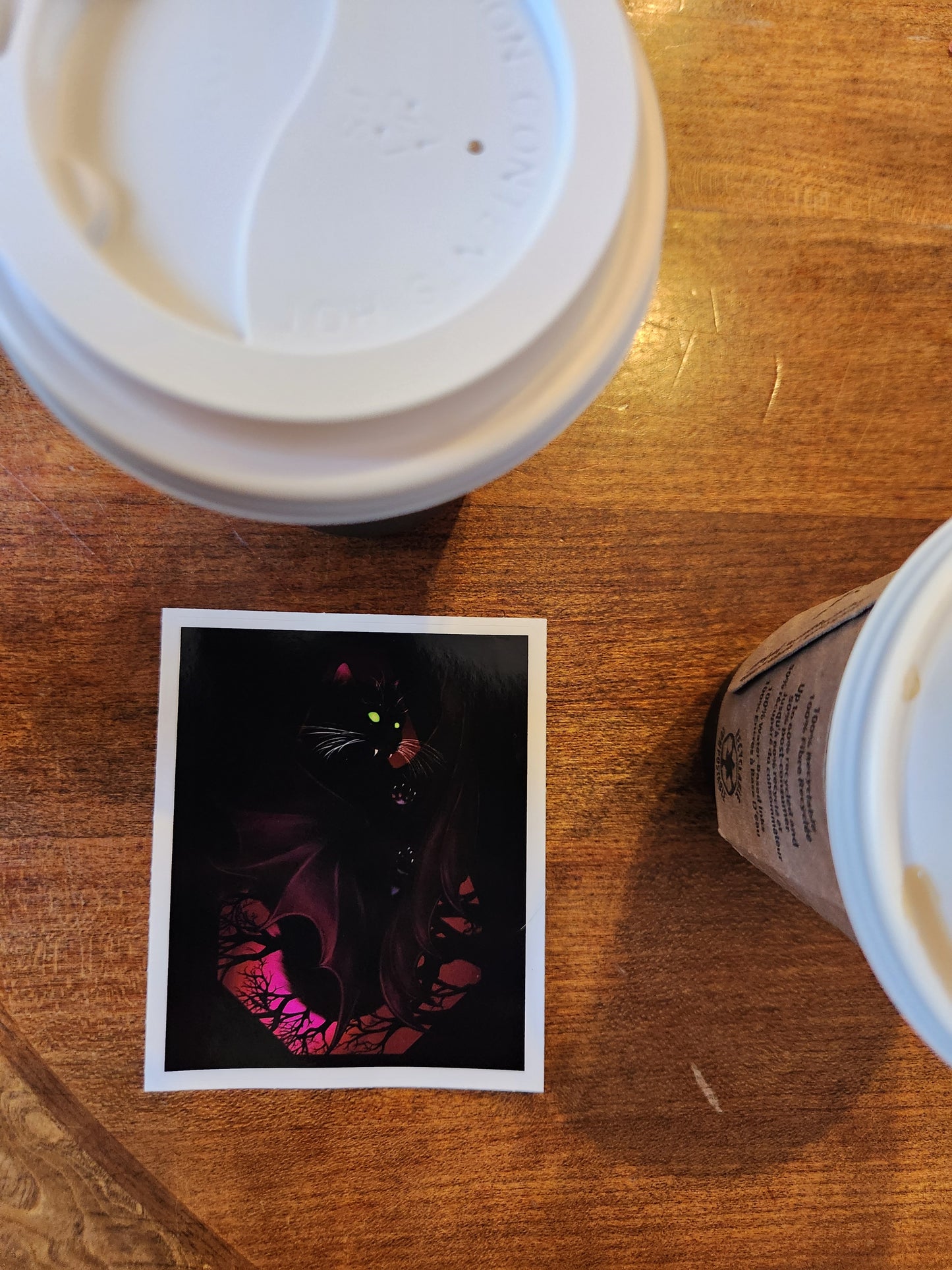 "The Void Stares Back" 4"×4" Sticker.