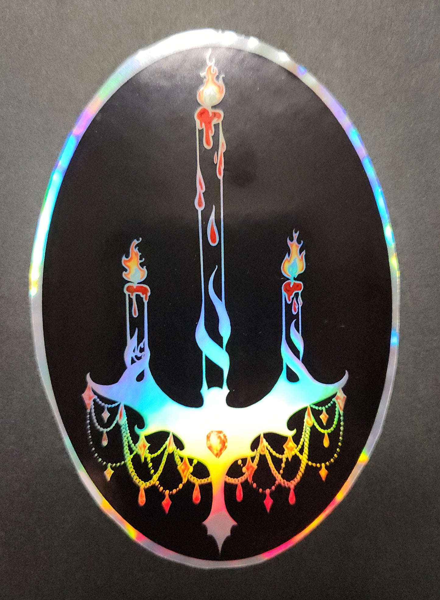 Phantomance Logo Holographic Sticker 4"×4"
