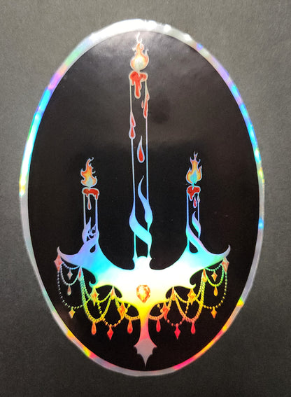 Phantomance Logo Holographic Sticker 4"×4"