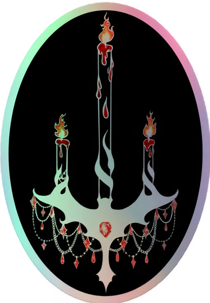 Phantomance Logo Holographic Sticker 4"×4"