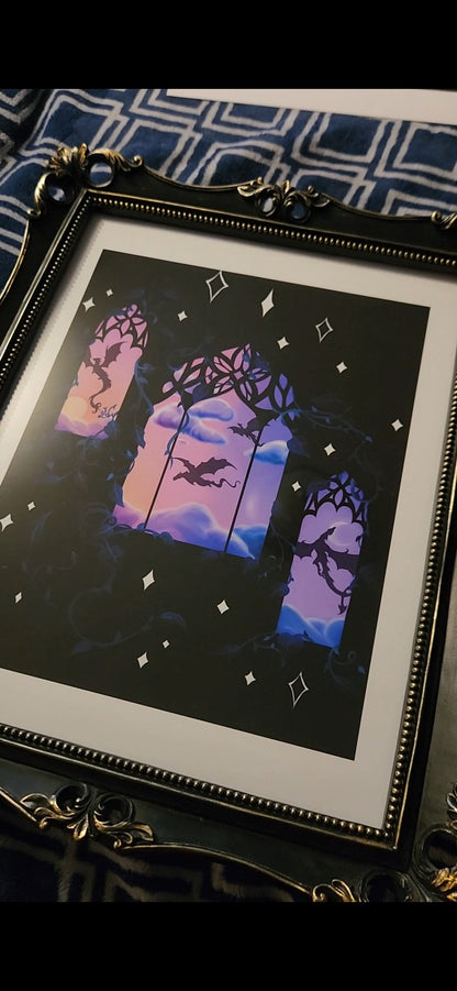 "Dreaming of Dragons" 11"×14" Fine Art Print.