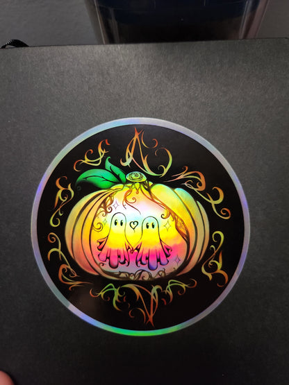 Eternal Lovers Holographic Sticker 4"×4"